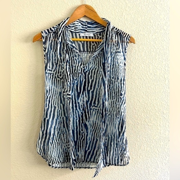 MaxMara sleeveless zebra print blouse size small - Picture 3 of 5